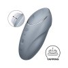 Satisfyer Tap & Climax 1 bluegrey - masażer łechtaczki (szary) Satisfyer Tap & Climax 1 bluegrey - masażer łechtaczki (szary)